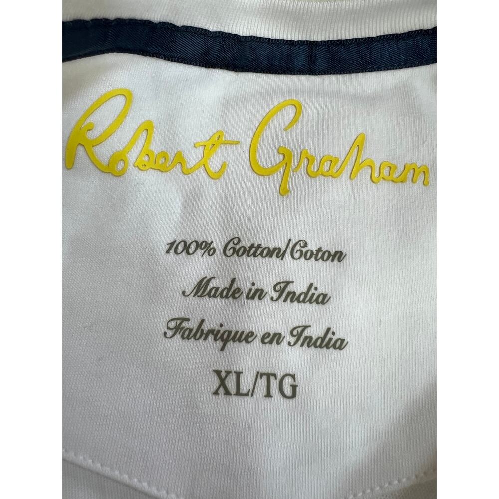 Robert Graham Men's Dozier Skull Graphic T Shirt White Size XL NWT - Picture 4 of 16